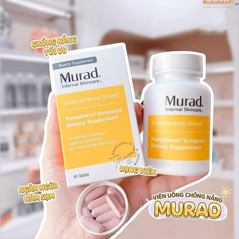 Viên Uống Chống Nắng Murad 60 Viên mỹ