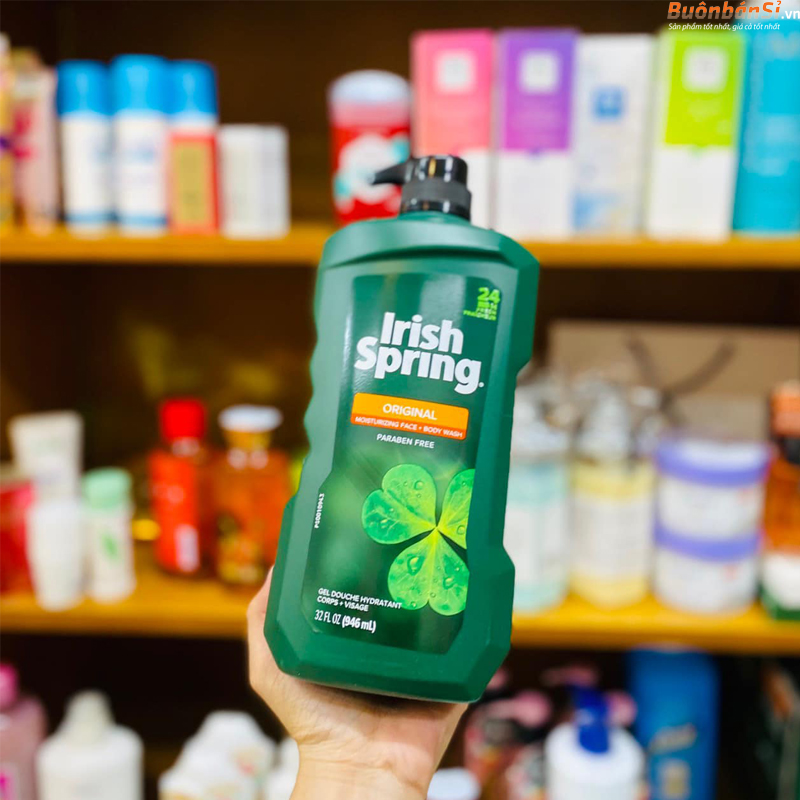 Sữa Tắm Nam Irish Spring Original Moisturizing Face + Body Wash 946ml 1 Sữa Tắm Irish Spring 946ml chính hãng mẫu mới