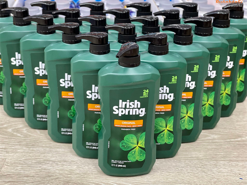 Sữa Tắm Nam Irish Spring Original Moisturizing Face + Body Wash 946ml 11 Sữa Tắm Irish Spring 946ml mua ở đâu