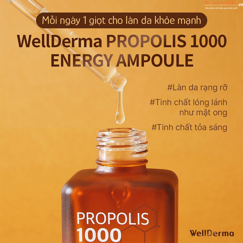 Tinh Chất Keo Ong Wellderma Propolis 1000 Energy Ampoule 50ml thành phần