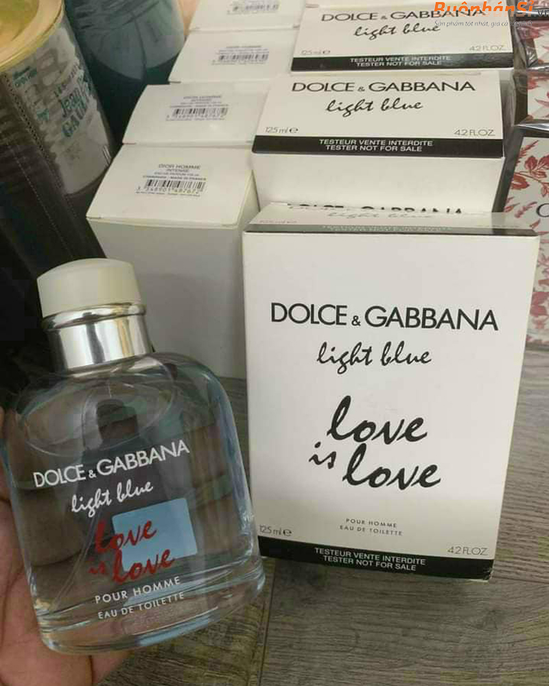 Nước Hoa Nam Dolce & Gabbana Light Blue Love Is Love Pour Homme Eau De Toilette Tester 125ml 10 nước hoa D&G Light Blue Love Is Love Nam tester 125ml mua ở đâu