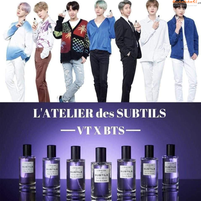 Nước Hoa Nam VT x BTS L'Atelier Des Subtils Eau De Toilette 50ml 2 thương hiệu VT cosmetics