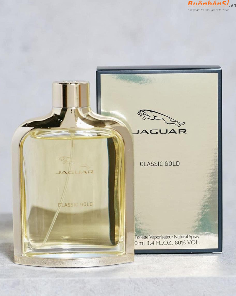 Nước Hoa Nam Jaguar Classic Gold Eau de Toilette 100ml UK 1 Nước Hoa Jaguar Classic Gold 100ml chính hãng