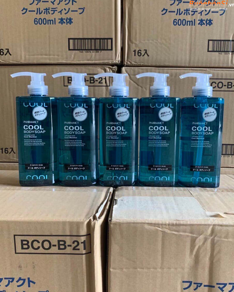 Sữa Tắm Nam Hương Bạc Hà Pharmaact COOL Body Soap Infused With Cool Menthol 600ml 9 Sữa Tắm Nam Cool Body Soap 600ml mua ở đâu
