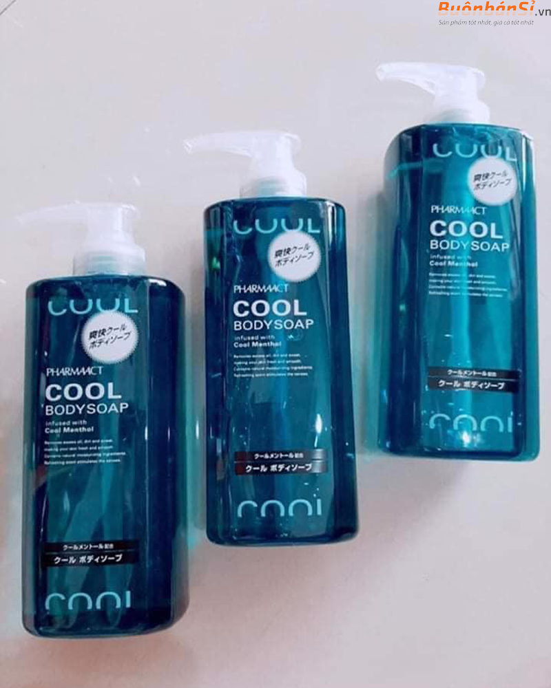 Sữa Tắm Nam Hương Bạc Hà Pharmaact COOL Body Soap Infused With Cool Menthol 600ml 2 Sữa Tắm Nam Cool Body Soap 600ml thành phần