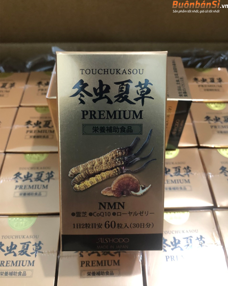 Đông Trùng Hạ Thảo NMN Aishodo Tohchukasou Premium 60 Viên 4 đông trùng hạ thảo aishodo touchukasou premium 60 viên mua ở đâu