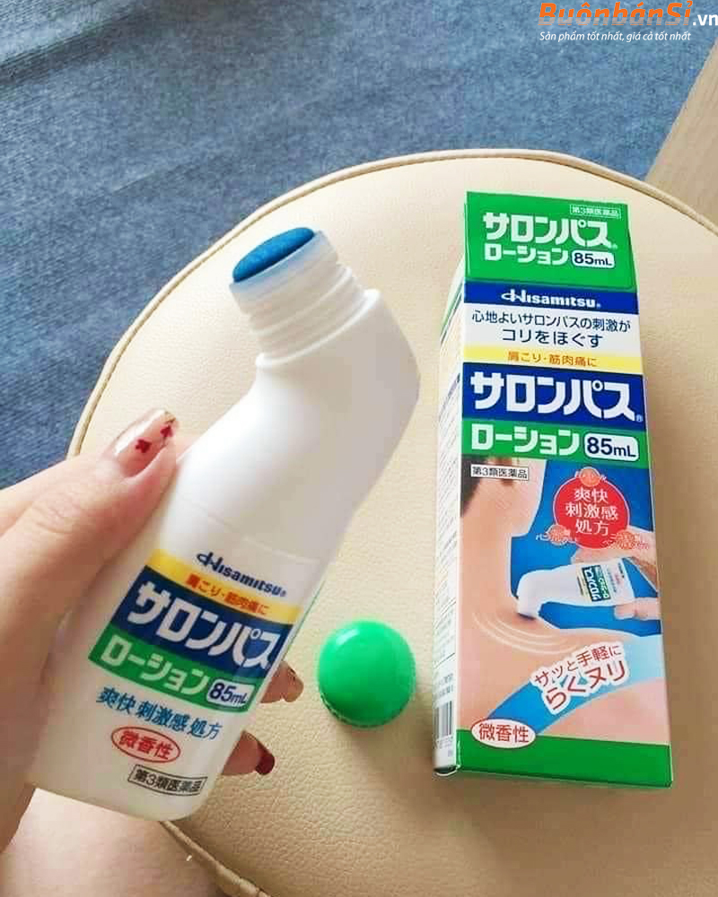Lăn Giảm Đau Salonpas Lotion Hisamitsu 85ml Nhật Bản 2 Lăn Xương Khớp Hisamitsu salonpas chứa gì