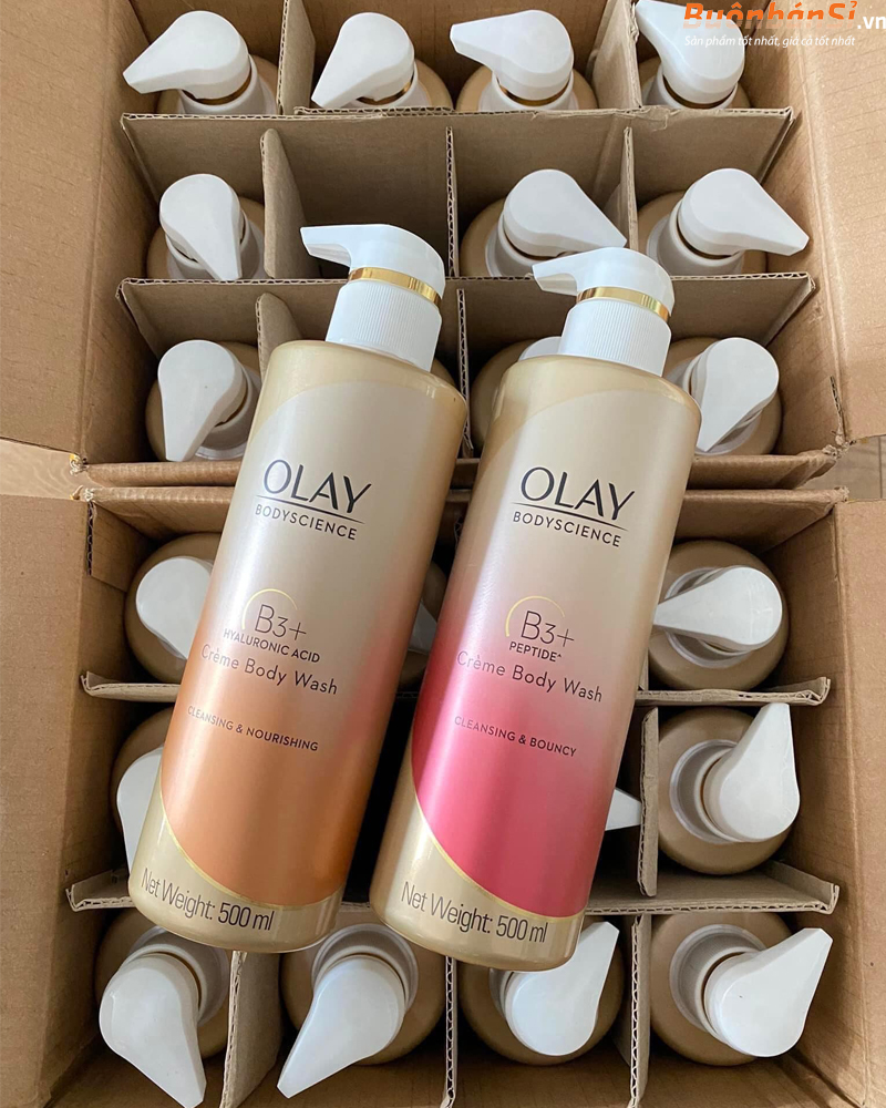 Sữa Tắm Dưỡng Ẩm, Sáng Da Olay Body Science B3+ Crème Body Wash 500ml 10 Sữa Tắm Olay Body Science B3 Cream Body Wash 500ml mua ở đâu