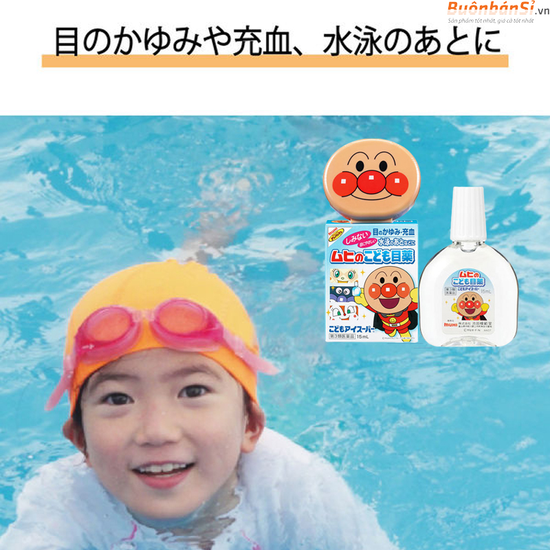 Thuốc Nhỏ Mắt Cho Bé Muhi Children's Eye Drops 15ml 3 Nhỏ Mắt Muhi Cho Bé 15ml công dụng