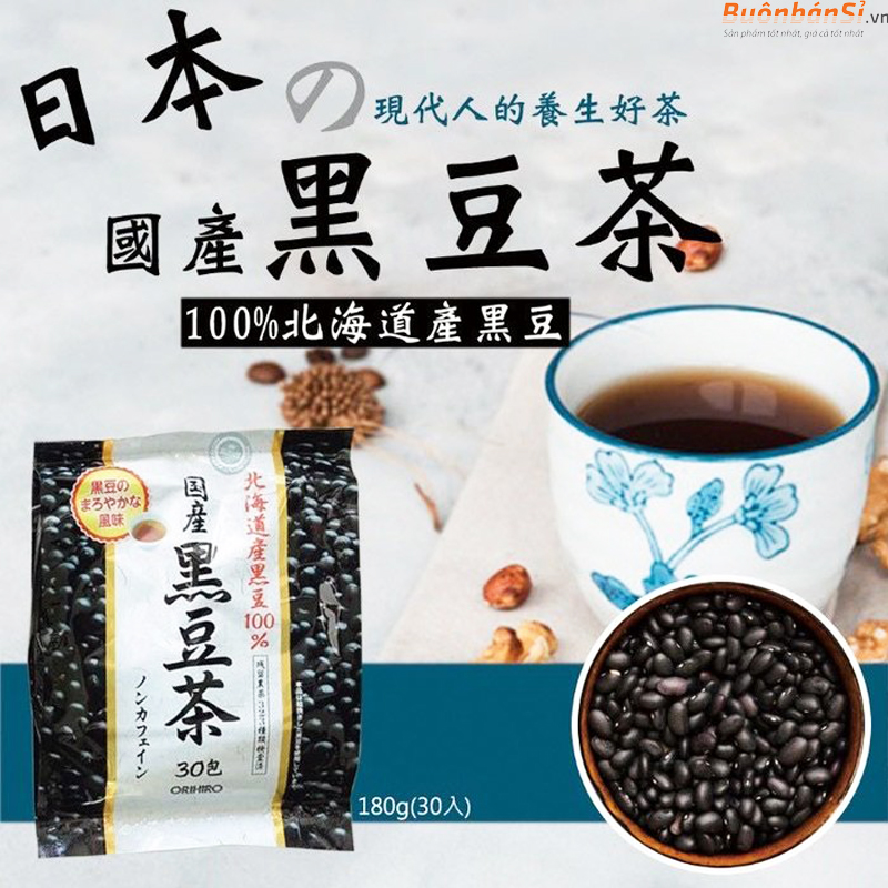 Trà Đậu Đen Orihiro Black Bean Tea 180g cách dùng